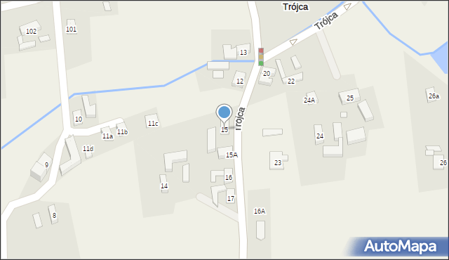 Trójca, Trójca, 15, mapa Trójca