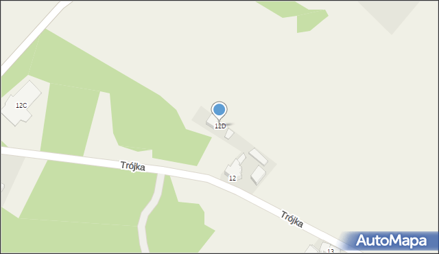 Trójka, Trójka, 12D, mapa Trójka