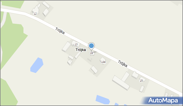 Trójka, Trójka, 14, mapa Trójka