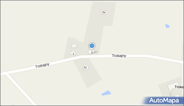 Trokajny, Trokajny, 8, mapa Trokajny