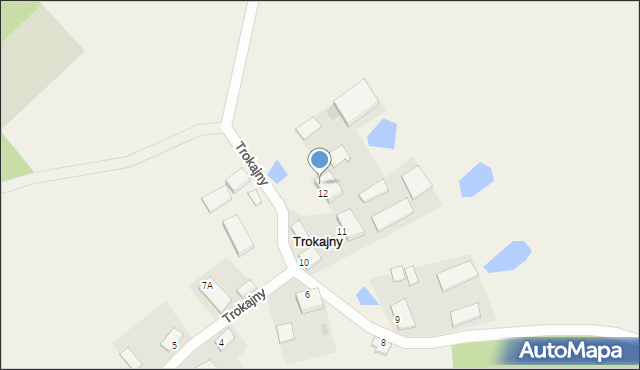 Trokajny, Trokajny, 17, mapa Trokajny