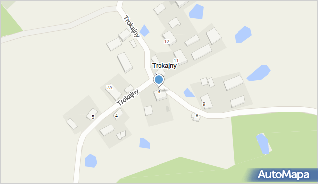 Trokajny, Trokajny, 6, mapa Trokajny