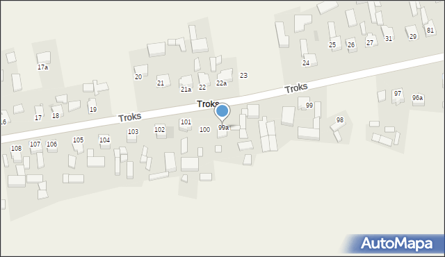 Troks, Troks, 99a, mapa Troks
