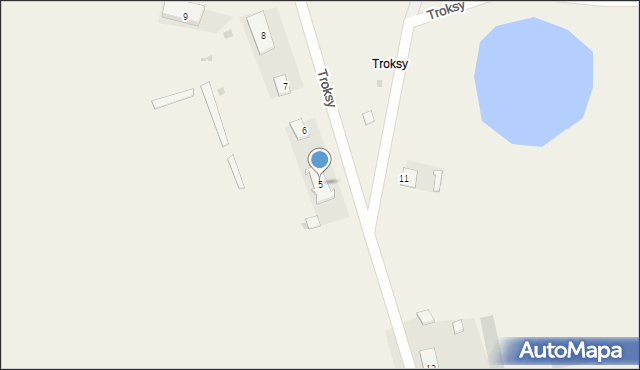 Troksy, Troksy, 5, mapa Troksy