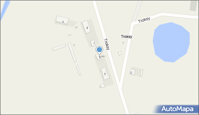 Troksy, Troksy, 6, mapa Troksy