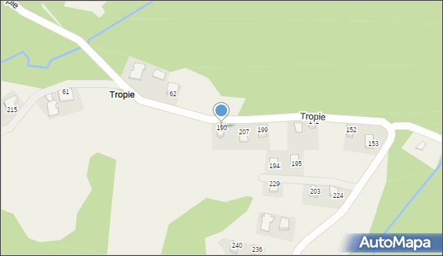 Tropie, Tropie, 190, mapa Tropie