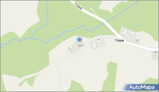 Tropie, Tropie, 215, mapa Tropie