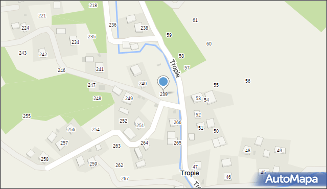 Tropie, Tropie, 239, mapa Tropie