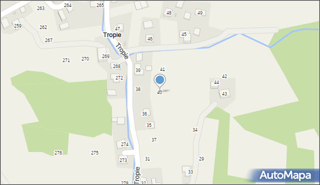 Tropie, Tropie, 40, mapa Tropie