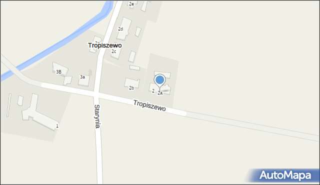 Tropiszewo, Tropiszewo, 2a, mapa Tropiszewo