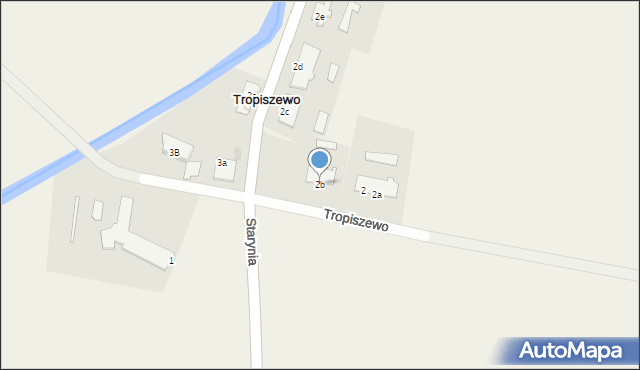 Tropiszewo, Tropiszewo, 2b, mapa Tropiszewo