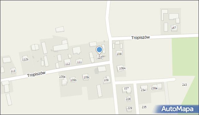 Tropiszów, Tropiszów, 110, mapa Tropiszów