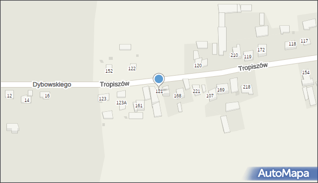 Tropiszów, Tropiszów, 121, mapa Tropiszów