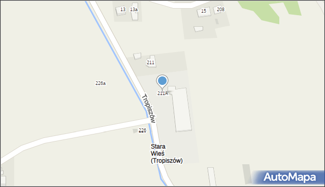 Tropiszów, Tropiszów, 211A, mapa Tropiszów