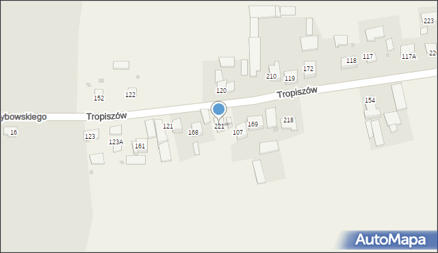 Tropiszów, Tropiszów, 221B, mapa Tropiszów