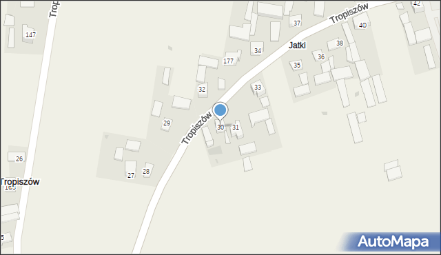 Tropiszów, Tropiszów, 30, mapa Tropiszów