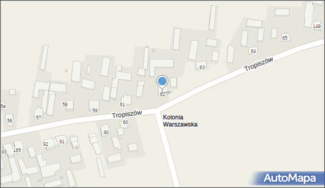 Tropiszów, Tropiszów, 62, mapa Tropiszów