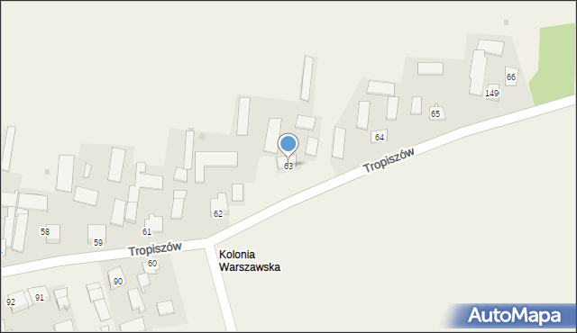 Tropiszów, Tropiszów, 63, mapa Tropiszów