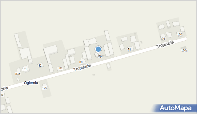 Tropiszów, Tropiszów, 79A, mapa Tropiszów