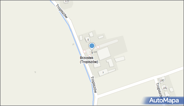 Tropiszów, Tropiszów, 8, mapa Tropiszów