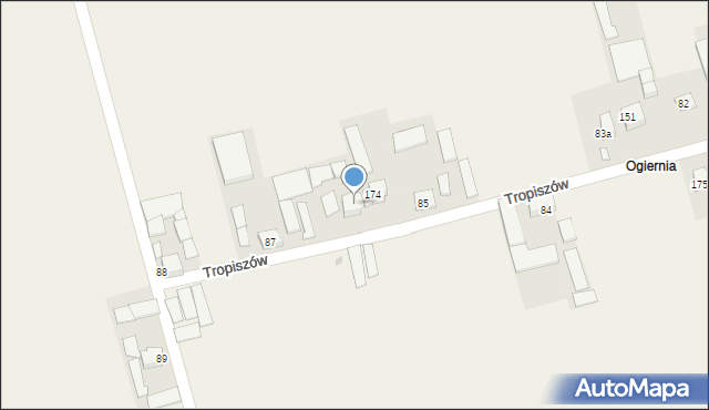 Tropiszów, Tropiszów, 86, mapa Tropiszów