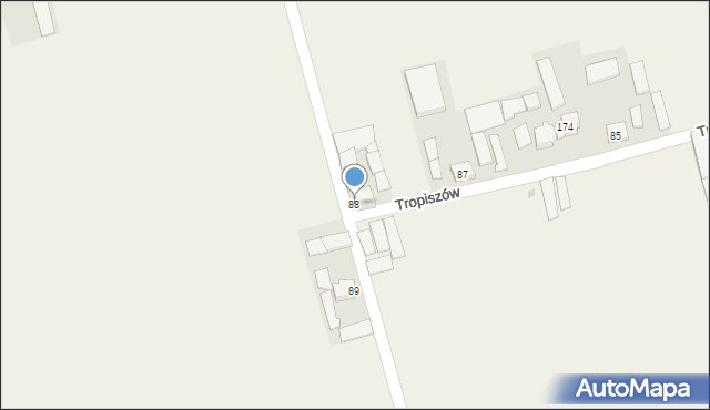 Tropiszów, Tropiszów, 88, mapa Tropiszów
