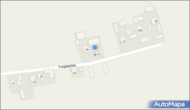 Tropiszów, Tropiszów, 98, mapa Tropiszów