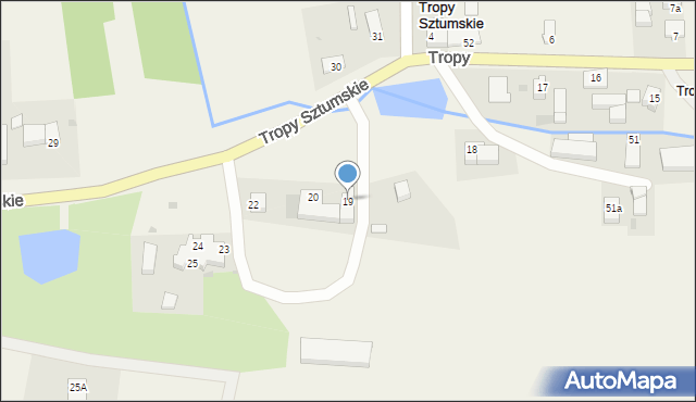 Tropy Sztumskie, Tropy Sztumskie, 19, mapa Tropy Sztumskie