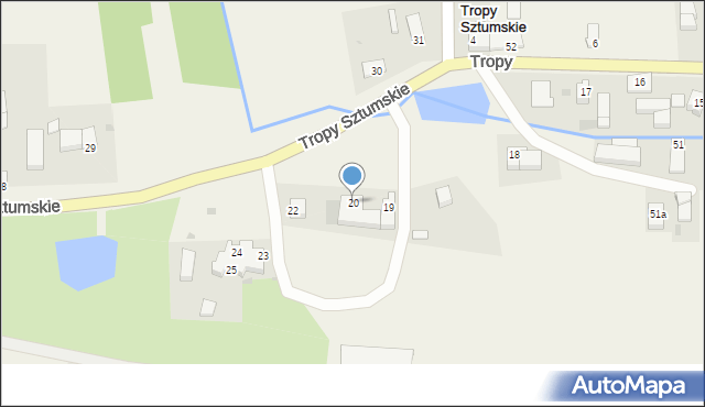 Tropy Sztumskie, Tropy Sztumskie, 20, mapa Tropy Sztumskie