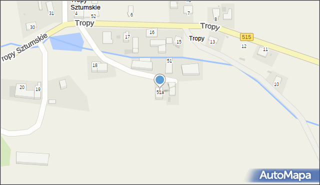 Tropy Sztumskie, Tropy Sztumskie, 51a, mapa Tropy Sztumskie