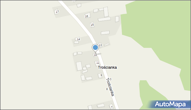 Trościanka, Trościanka, 12, mapa Trościanka