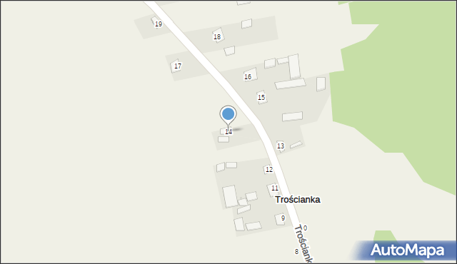 Trościanka, Trościanka, 14, mapa Trościanka