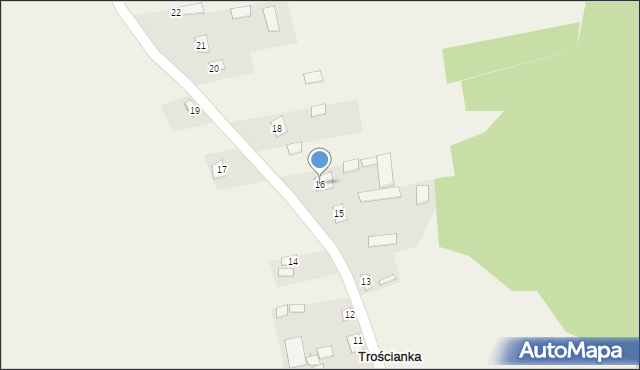 Trościanka, Trościanka, 16, mapa Trościanka