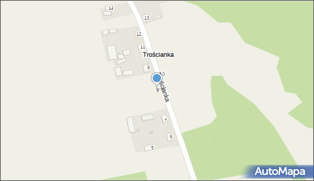 Trościanka, Trościanka, 8, mapa Trościanka