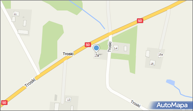 Troski, Troski, 13a, mapa Troski