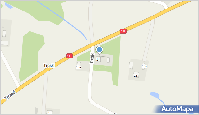 Troski, Troski, 15, mapa Troski