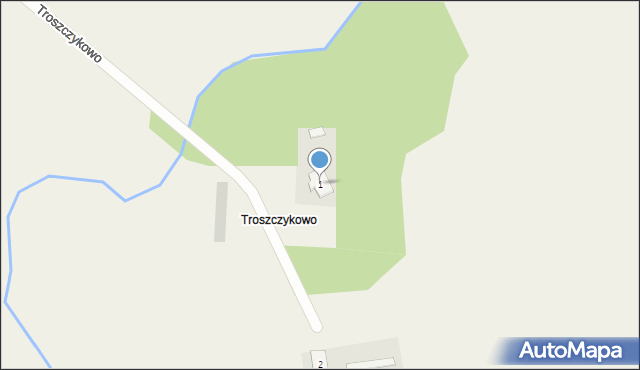 Troszczykowo, Troszczykowo, 1, mapa Troszczykowo