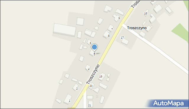 Troszczyno, Troszczyno, 5, mapa Troszczyno