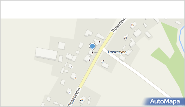 Troszczyno, Troszczyno, 7, mapa Troszczyno