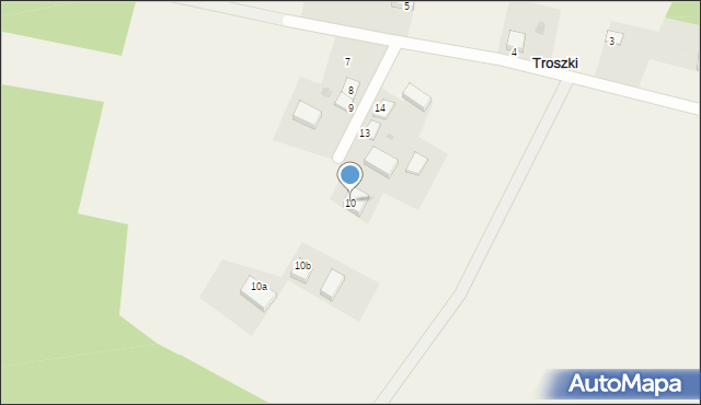 Troszki, Troszki, 10, mapa Troszki