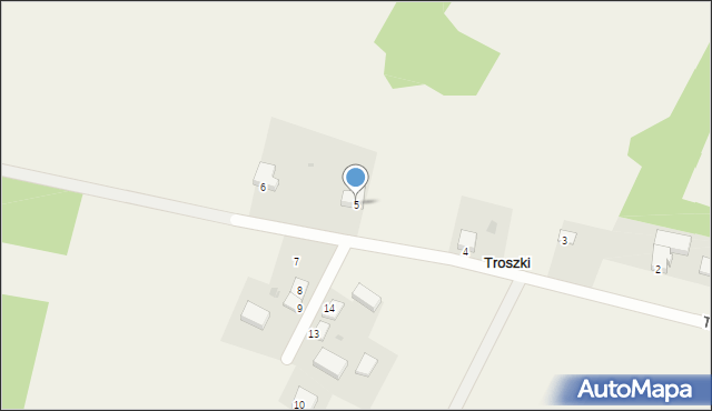 Troszki, Troszki, 5, mapa Troszki