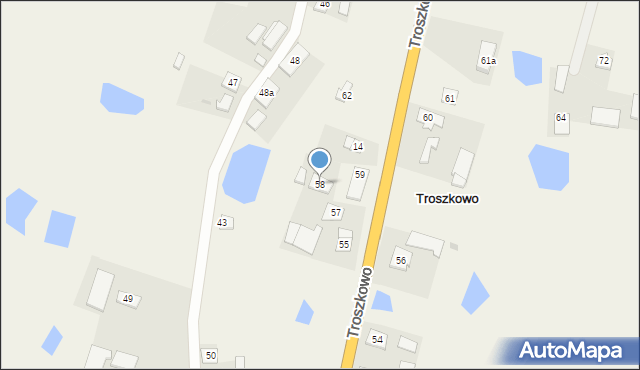 Troszkowo, Troszkowo, 58, mapa Troszkowo