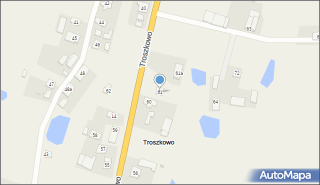 Troszkowo, Troszkowo, 61, mapa Troszkowo