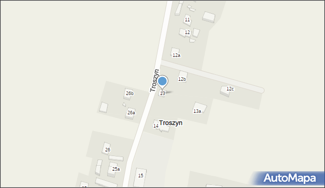 Troszyn, Troszyn, 13, mapa Troszyn