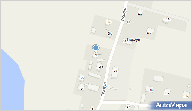 Troszyn, Troszyn, 26, mapa Troszyn