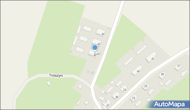 Troszyn, Troszyn, 42, mapa Troszyn