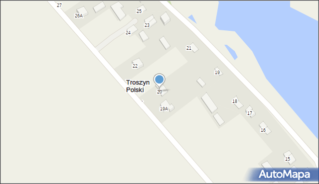 Troszyn Polski, Troszyn Polski, 20, mapa Troszyn Polski