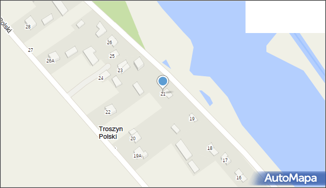 Troszyn Polski, Troszyn Polski, 21, mapa Troszyn Polski