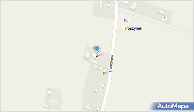 Troszynek, Troszynek, 19, mapa Troszynek