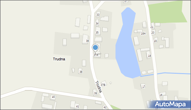 Trudna, Trudna, 37A, mapa Trudna